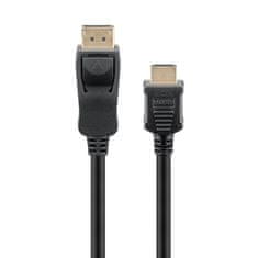 Goobay DisplayPort na HDMI 1m 4K 60Hz kabel