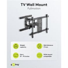 Goobay Pro FULLMOTION (L) 37-70" do 60kg stenski nosilec za TV