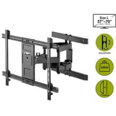 Goobay Pro FULLMOTION (L) 37-70" do 60kg stenski nosilec za TV