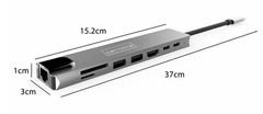 ZENWIRE 9-V-1 Usb-C Hdmi Rj45 Fast Ethernet Sd Hub Adapter Za Macbook Air Pro M1 M2 M3 M4 Zenwire Byl-2009