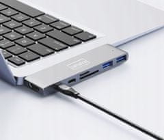 ZENWIRE Adapter 7v1 HUB USB-C HDMI 4K Macbook BYL-2011N