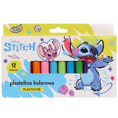 Disney DISNEY Stitch VARNA, barvna šolska PLASTELINA za otroke, komplet 12 BARV 