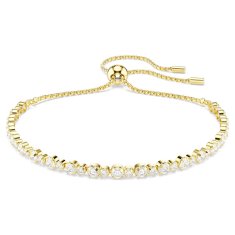 Swarovski Pozlačena zapestnica s prozornimi kristali Tennis Matrix 5730709