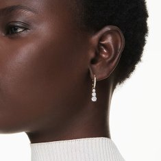 Swarovski Bleščeči pozlačeni uhani Stilla Attract 5723300