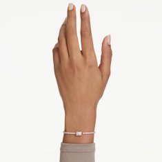 Swarovski Pozlačena zapestnica s prozornim cirkonom Tennis Matrix 5730706