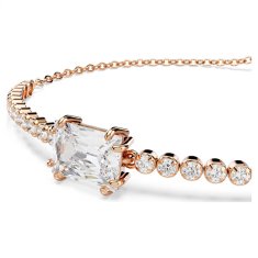 Swarovski Pozlačena zapestnica s prozornim cirkonom Tennis Matrix 5730706