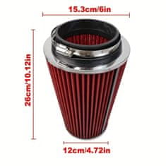 Mstyling Športni filter rdeč XXL SIZE