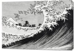 Zakito Posters Slika 100x70 cm Sto pogledov na goro Fuji, Hokusai Vintage za dnevno sobo