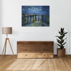 Zakito Posters Slika 70x50 cm Zvezdnata noč nad Rono, Van Gogh Vintage
