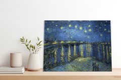 Zakito Posters Slika 70x50 cm Zvezdnata noč nad Rono, Van Gogh Vintage