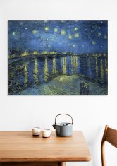 Zakito Posters Slika 70x50 cm Zvezdnata noč nad Rono, Van Gogh Vintage