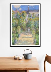 Zakito Posters Plakat 50x70 cm Umetnikov vrt v Vétheuilu, Monet Vintage