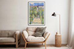 Zakito Posters Plakat 50x70 cm Umetnikov vrt v Vétheuilu, Monet Vintage