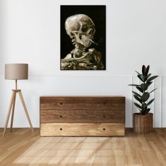 Zakito Posters Plakat 50x70 cm Lobanja s kadilsko cigareto, Van Gogh Vintage