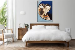 Zakito Posters Plakat 50x70 cm Smejoča se demonka, Hokusai Japonski Vintage za dnevno sobo