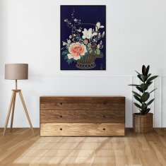 Zakito Posters Plakat 40x60 cm Košara za rože iz bambusa, Koson Japonski Vintage za dnevno sobo