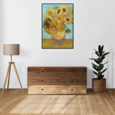 Zakito Posters Plakat 40x60 cm Vaza z dvanajstimi sončnicami, Van Gogh Vintage