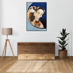 Zakito Posters Plakat 50x70 cm Smejoča se demonka, Hokusai Japonski Vintage za dnevno sobo