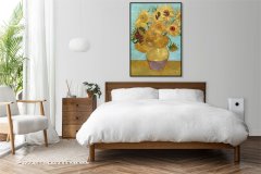 Zakito Posters Plakat 40x60 cm Vaza z dvanajstimi sončnicami, Van Gogh Vintage
