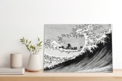 Zakito Posters Slika 100x70 cm Sto pogledov na goro Fuji, Hokusai Vintage za dnevno sobo