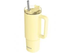 QUOKKA Quokka Vibe Smartgrip, Termo skodelica iz nerjavečega jekla, pastelno rumena, 880ml, 40382