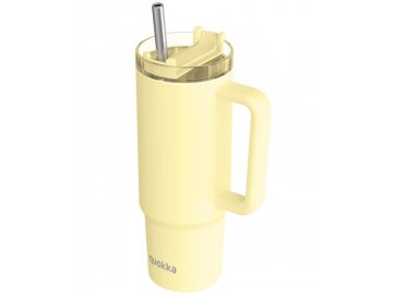 QUOKKA Quokka Vibe Smartgrip, Termo skodelica iz nerjavečega jekla, pastelno rumena, 880ml, 40382