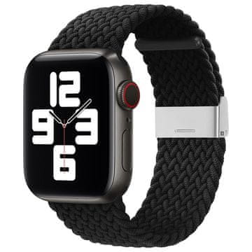BStrap Nylon Braided pašček za Apple Watch 38/40/41mm, black