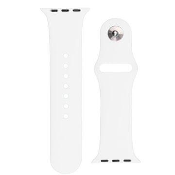 BStrap Silicone pašček za Apple Watch 38/40/41mm, white