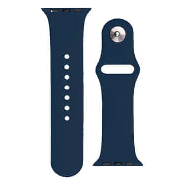 BStrap Silicone pašček za Apple Watch 42/44/45mm, dark blue