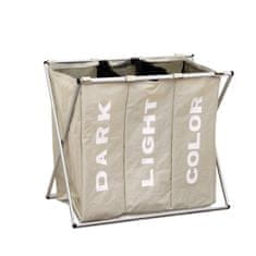 KONDELA Koš za perilo Laundry Tip 3 - sivobežna