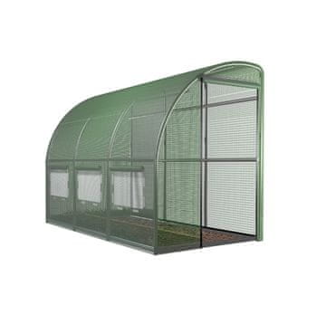 KONDELA Vrtni rastlinjak Felko New Tip 5 150x400x200 cm - zelena