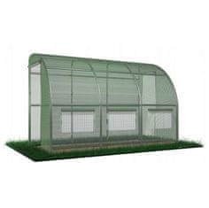KONDELA Vrtni rastlinjak Felko New Tip 5 150x400x200 cm - zelena