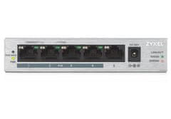 Zyxel GS1005-HP, 5-portno gigabitno stikalo PoE+ brez upravljanja, 4 x PoE, 60 W