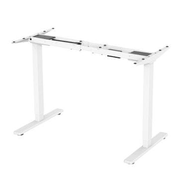 Powerton WPESD1W ogrodje mize, električno nastavljiva višina, razpon 500 mm, sistem proti trčenju, črna, nosilnost 100 kg