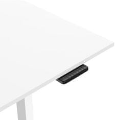 Powerton WPESD1W ogrodje mize, električno nastavljiva višina, razpon 500 mm, sistem proti trčenju, črna, nosilnost 100 kg