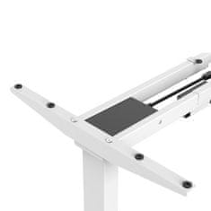 Powerton WPESD1W ogrodje mize, električno nastavljiva višina, razpon 500 mm, sistem proti trčenju, črna, nosilnost 100 kg