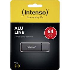 Intenso USB KLJUČEK 64 GB 2.0 ALU Line antracit