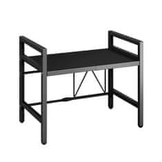 Smania Raztegljiv kuhinjski regal MagicRack - črna | Kuhinjski organizator | Regal za mikrovalovno pečico