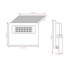Asalite ASAL0275 solarni reflektor s senzorjem LED Slim 10W 4000K 1300 lm