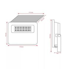 Asalite ASAL0276 Reflektor LED Slim solarni s senzorjem 20W 4000K 1800