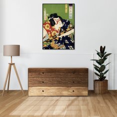 Zakito Posters Plakat 50x70 cm Igralec 2, Kunichika Japonski Vintage za dnevno sobo