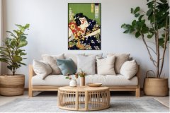 Zakito Posters Plakat 50x70 cm Igralec 2, Kunichika Japonski Vintage za dnevno sobo