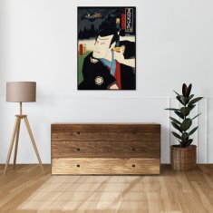 Zakito Posters Plakat 61x91,5 cm Igralec 6, Kunichika Japonski Vintage za dnevno sobo
