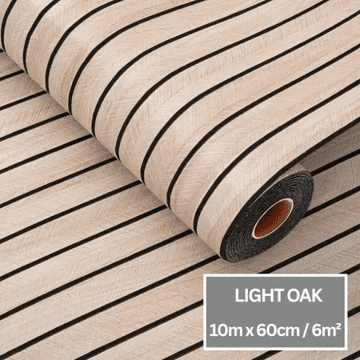 Smania Ojačana samolepilna stenska obloga (10m rola (6m²)) WoodyPanel- Svetel hrast | Okrasne stenske nalepke