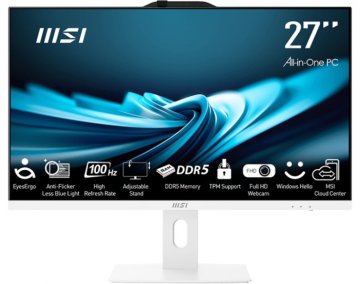 MSI Računalnik PRO AP272P 14M-887XEU i7 / 16GB / 1TB SSD / 27" FHD / NoOS / bel - nastavljiv po višini