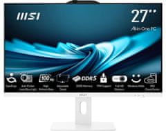 MSI Računalnik PRO AP272P 14M-882XEU i5 / 16GB / 500GB SSD / 27" FHD / Windows 11 Pro / bel - nastavljiv po višini