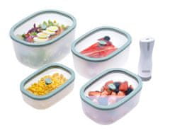 Status Fresko set vakuumskih posod, 5-delni, mint (0.5 L, 0.9 L, 1.4 L, 2.3 L, BVP50)