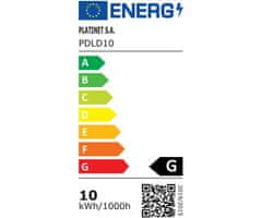 Platinet PDLD10 namizna LED svetilka, 10 W, črna