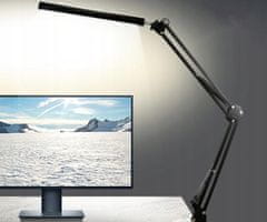 Platinet PDLD10 namizna LED svetilka, 10 W, črna
