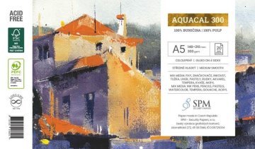 Grafični zvezek Aquacal 300 g/m2, A5